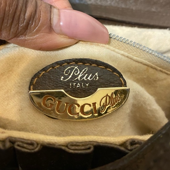 GG plus Vintage Crossbody Hard to find Bag w/ Rutched Leather - Picture 8 of 13